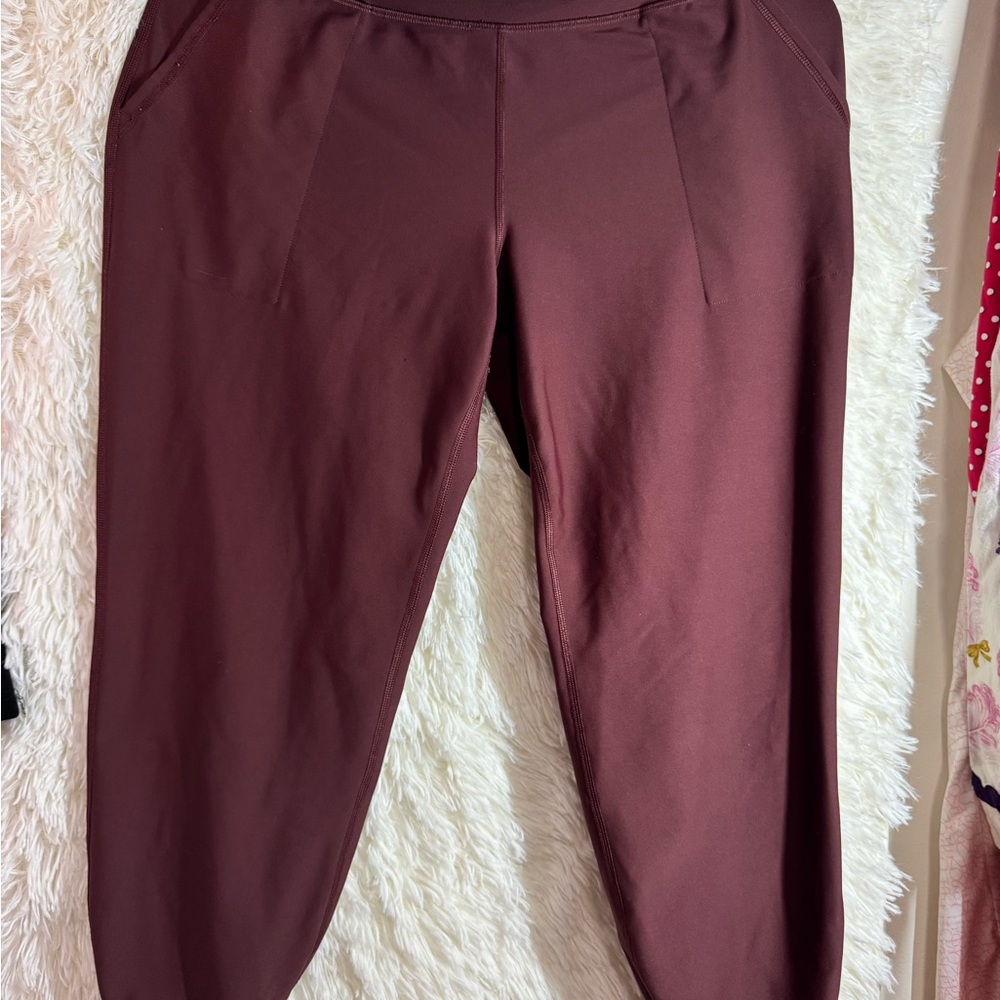 Brown Relaxed Fit Track Pants with Elastic Waistband
